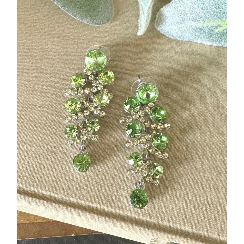 Rhinestone chandelier earrings